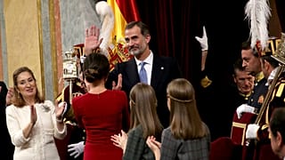 King Felipe at a ceremony marking the Constitution's 40th anniversary.