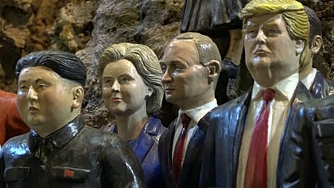 Nativity figurines crafted in Naples, Italy
