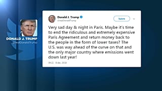 Trump tifa per i gilet gialli: "Colpa dell'accordo di Parigi sul clima"