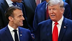Fransa Cumhurbaşkanı Emmanuel Macron - ABD Başkanı Donald Trump