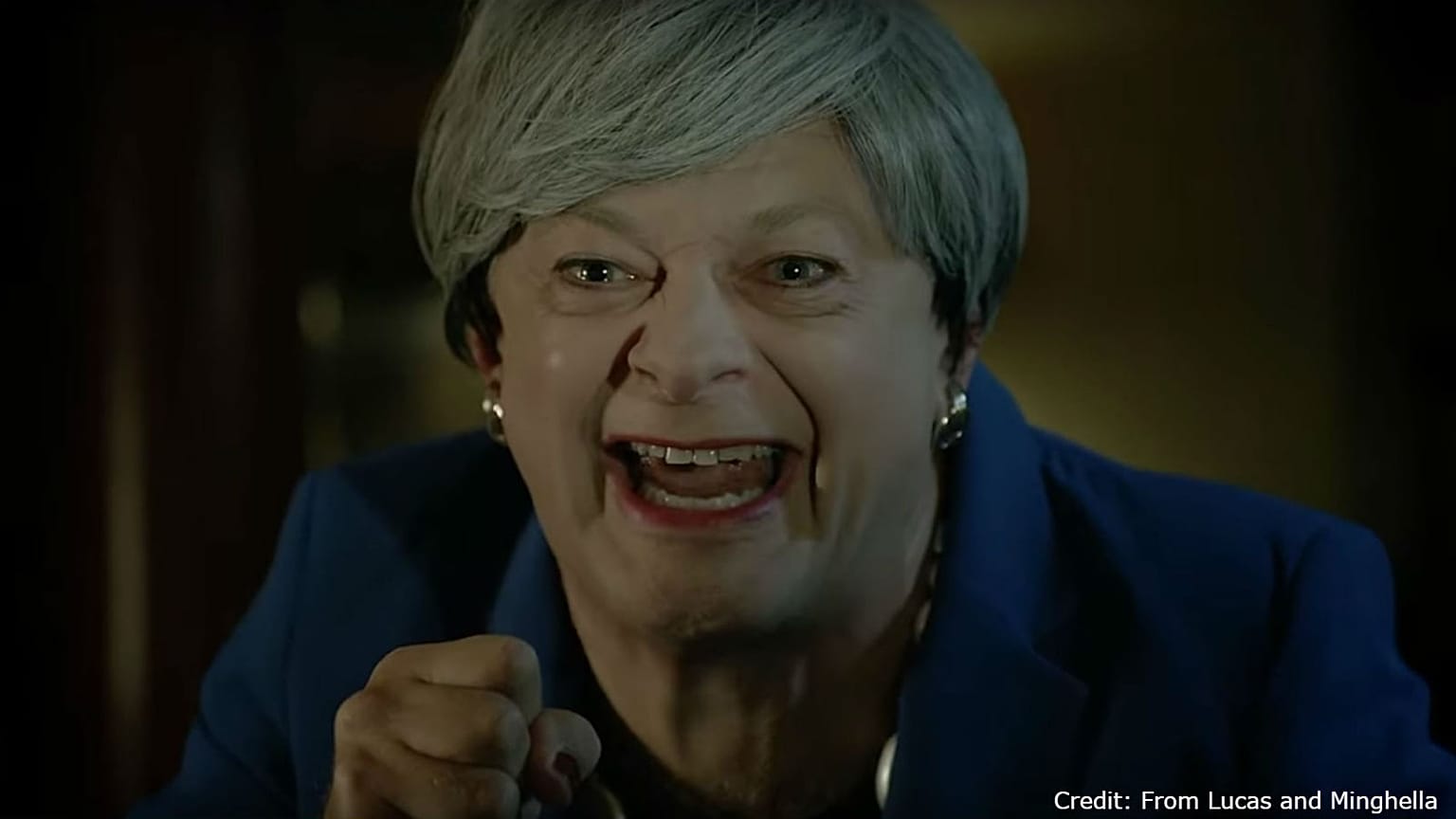 Andy Serkis reprises Gollum character to mock May's Brexit plan