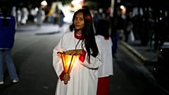 Mexiko: Pilger pilgern zur Lieben Frau von Guadalupe