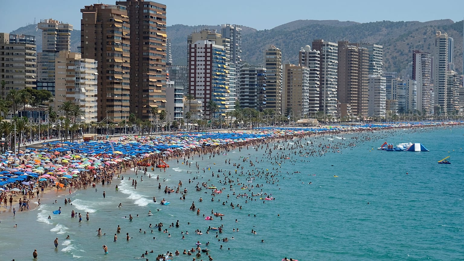 Benidorm (España) durante la ola de calor del pasado agosto