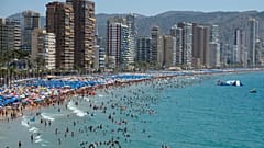 Benidorm (España) durante la ola de calor del pasado agosto