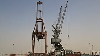 The Red Sea port of Hodeidah in Yemen
