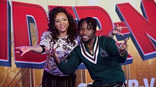 Luna Lauren Velez and Shameik Moore