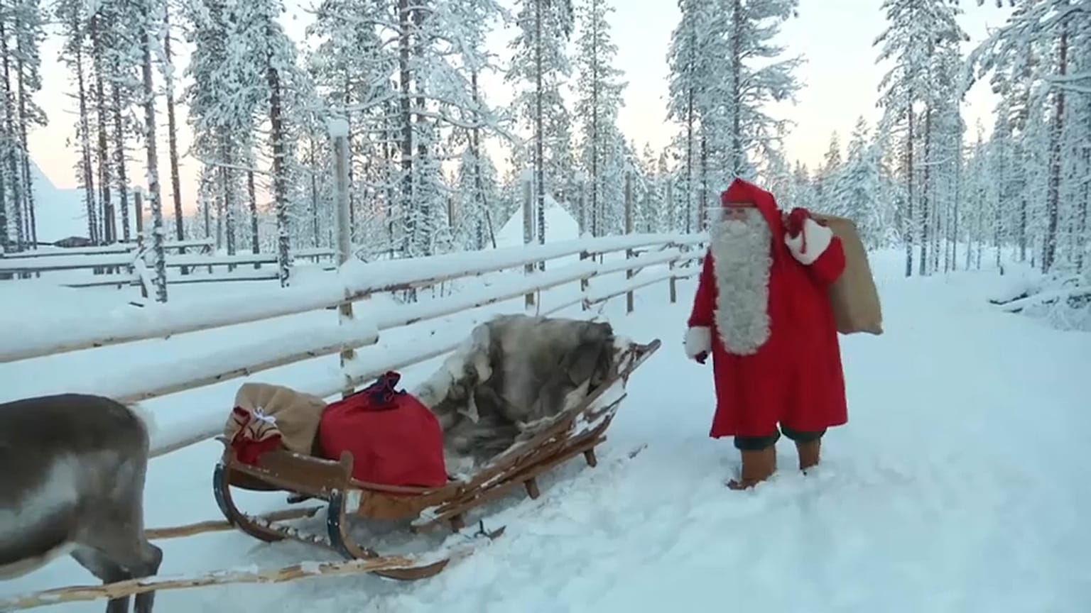 O Pai Natal já saiu da Lapónia