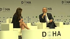 وزير الخارجية التركي مولود جاويش أوغلو في منتدى الدوحة 16-12-2018