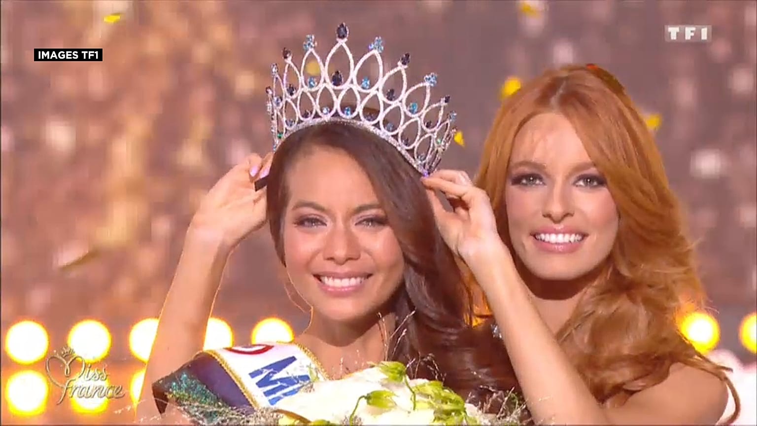 Vaimalama Chaves, Miss France 2019, lors de la cérémonie à Lille
