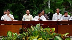 Fotografía de archivo de las negociaciones en Cuba con el ELN