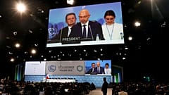 COP24 President Michal Kurtyka speaks during a final session of the COP24