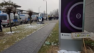 Egyre több a rendőr az MTVA-székháznál