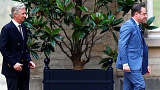 Bart De Wever, presidente del N-VA, se va tras la reunión con el rey Felipe