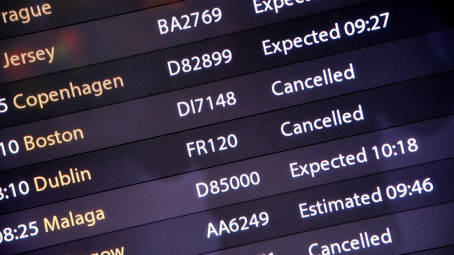 Passengers stranded at Gatwick airport.