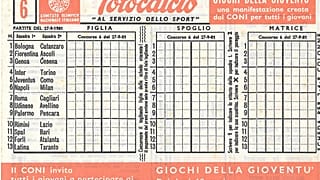 Fine della schedina del totocalcio