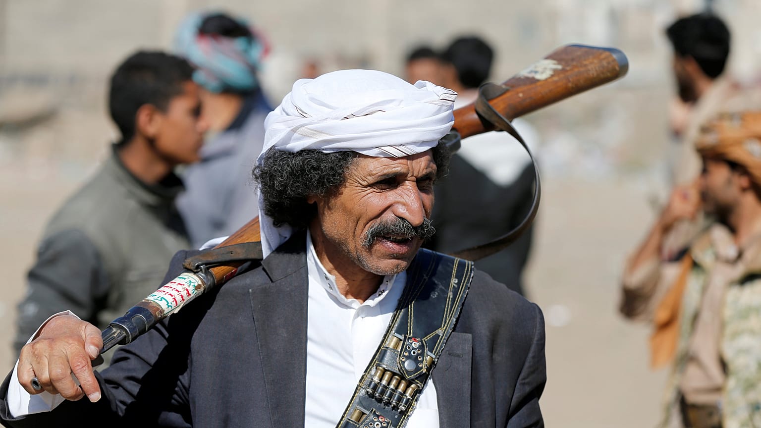 مقاتل حوثي في صنعاء 