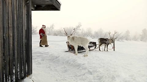 Der Weihnachtsmann ist unterwegs