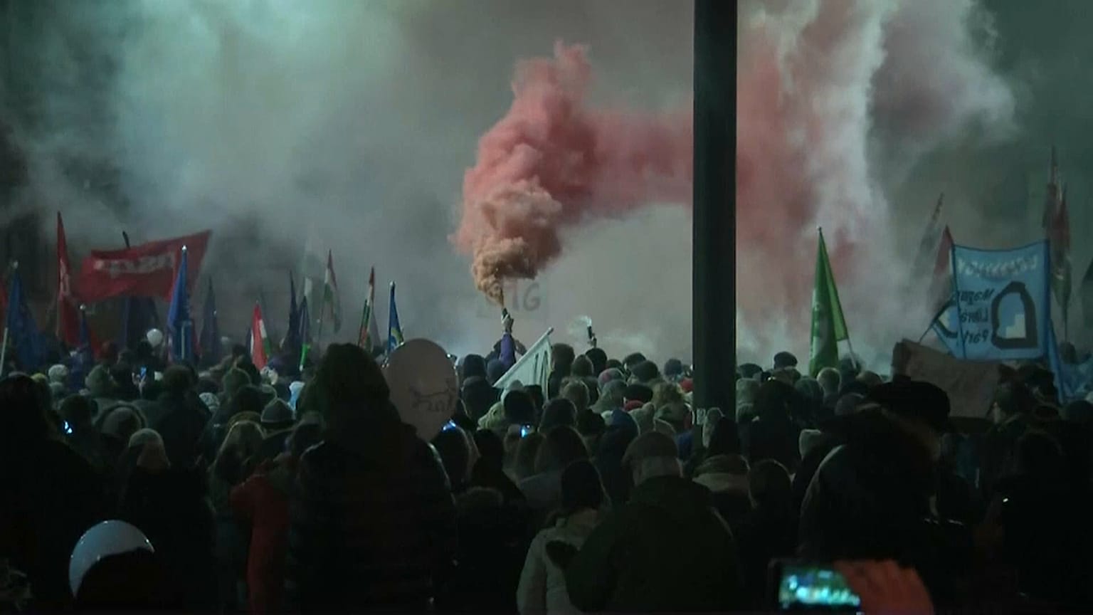 Будапешт: последний протест года