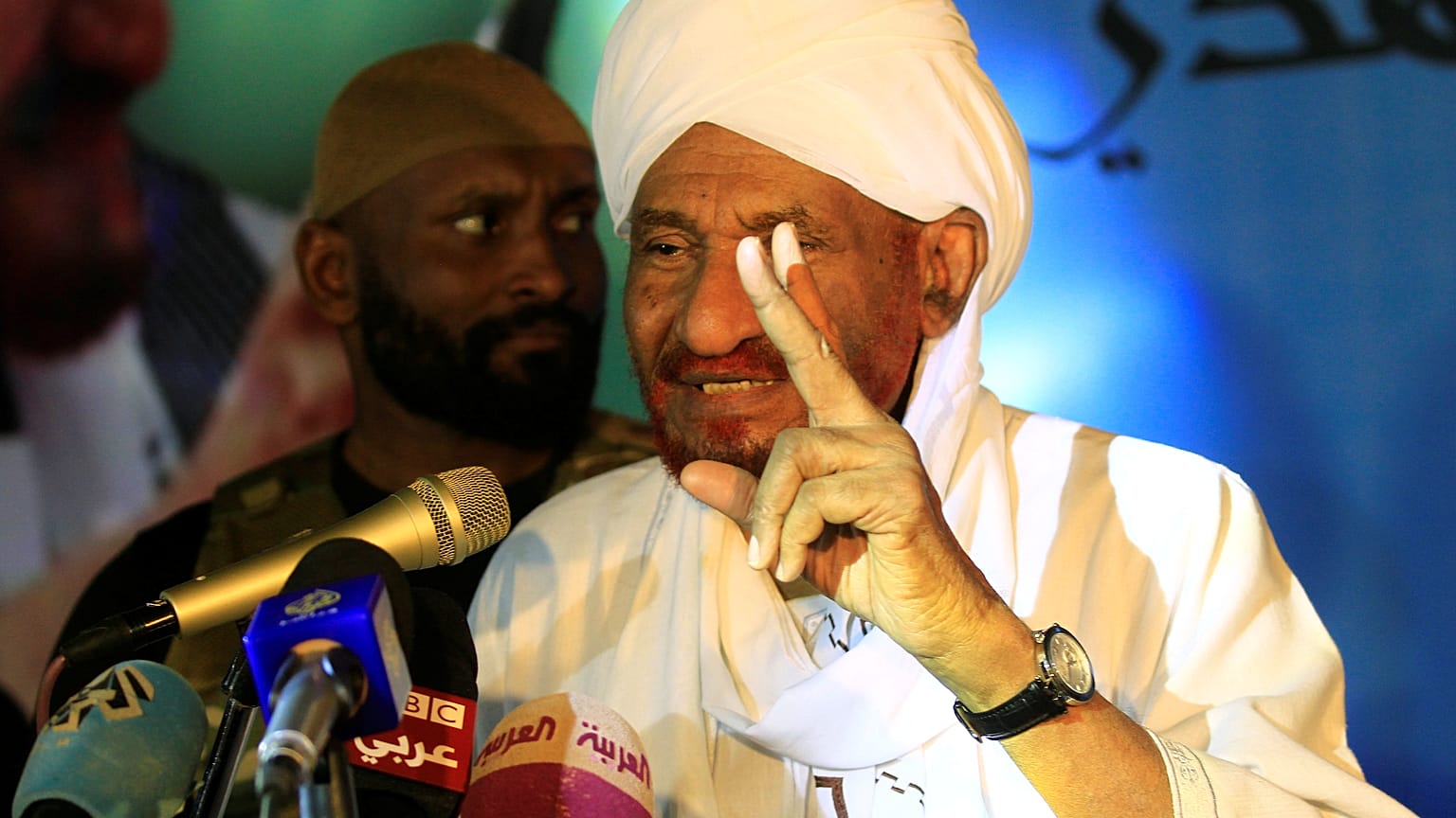 المعارض السوداني صادق المهدي