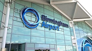 Flights are suspended at Birmingham Airport, UK