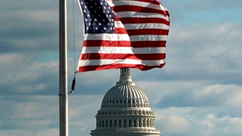 US Capitol is seen on the 1st day of a partial federal government shutdown
