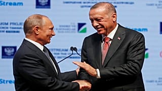 الرئيس الروسي فلاديمير بوتين ونظيره التركي رجب طيب أردوغان
