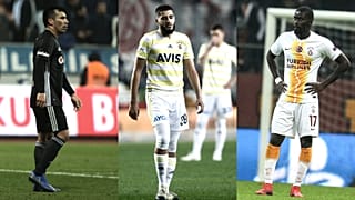 Üç büyükler dibe vurdu: Toplamda en az puan topladıkları sezon ortası