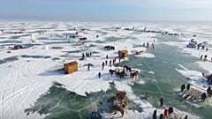 Eisfischen-Festival in China