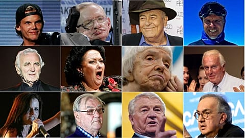 Gone but not forgotten: A look back at Europeans who died in 2018