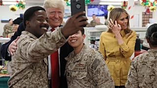 Trump visita tropas no Iraque