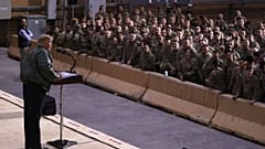 ABD Başkanı Trump sürpriz Irak ziyaretinde Suriye'den çekilme kararını savundu