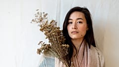 These cashmere scarves can be planted back into the soil after use