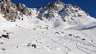 A generic view of an off-piste area in the French Alps