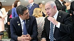 نتنياهو بجانب رئيس هندوراس خوان أورلاندو هرنانديز
