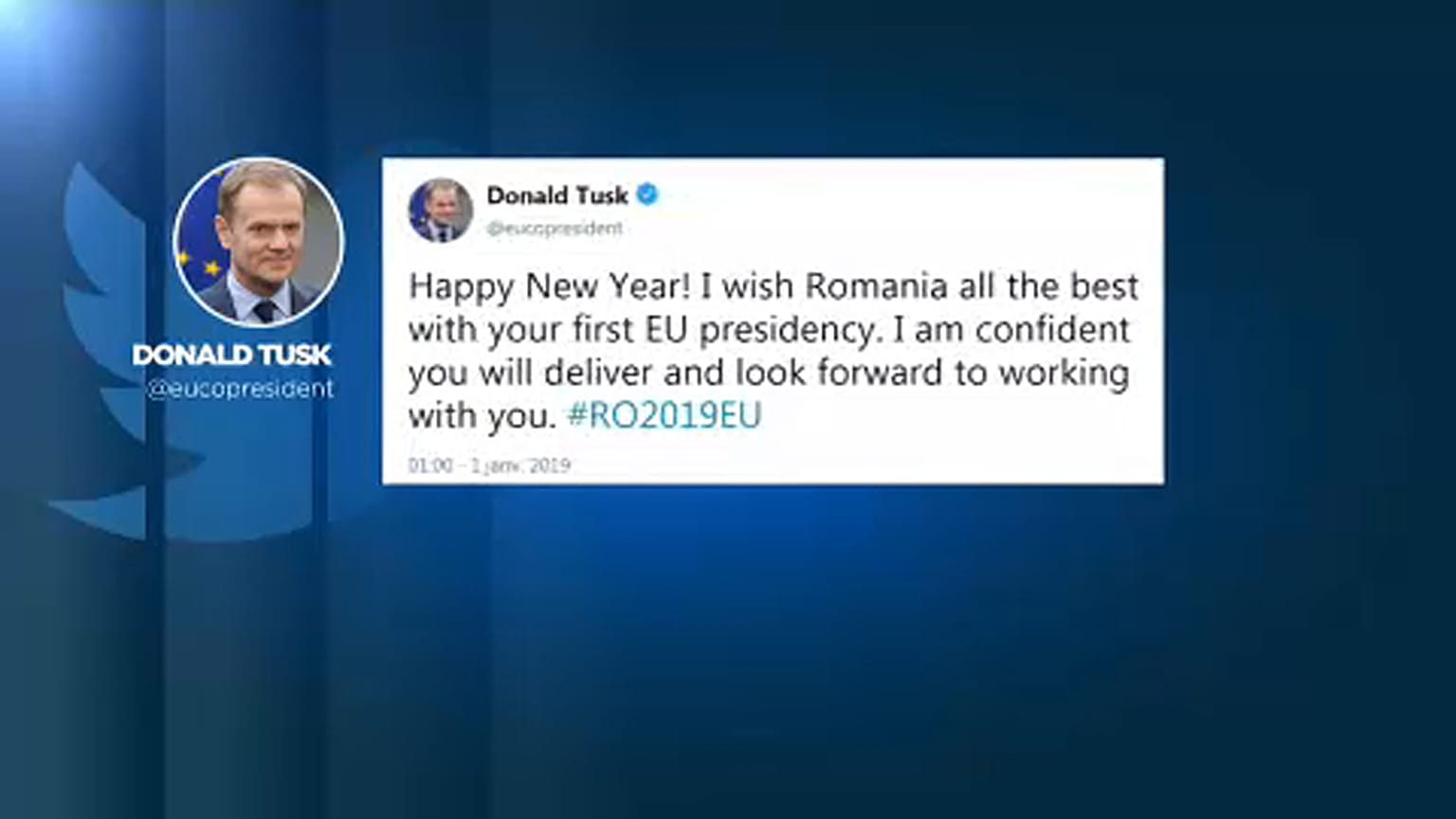 Μέσω τουίτερ υποδέχθηκαν το 2019 οι ηγέτες της ΕΕ
