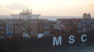 Des conteneurs à la dérive en mer du Nord