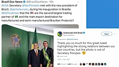 Pompeo scambiato per Orbán: gaffe del governo brasiliano su Twitter