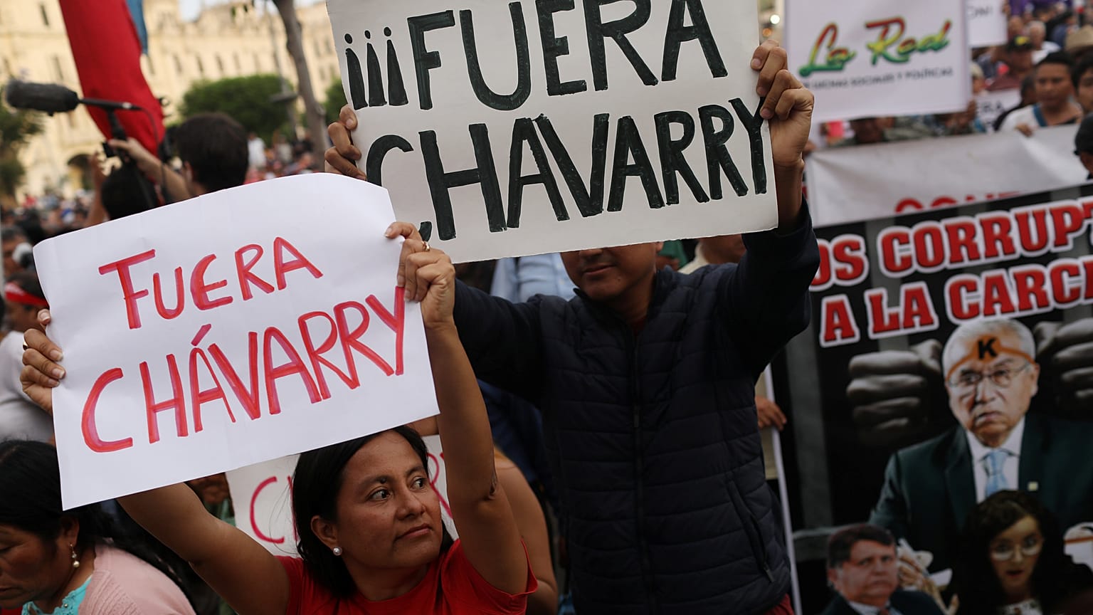 Peru: Demo gegen Korruption - Generalstaatsanwalt Chávarry soll gehen