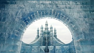 China abre su parque efímero de nieve con una competición internacional de esculturas de hielo