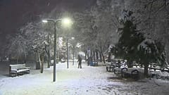 Schneechaos in Südeuropa