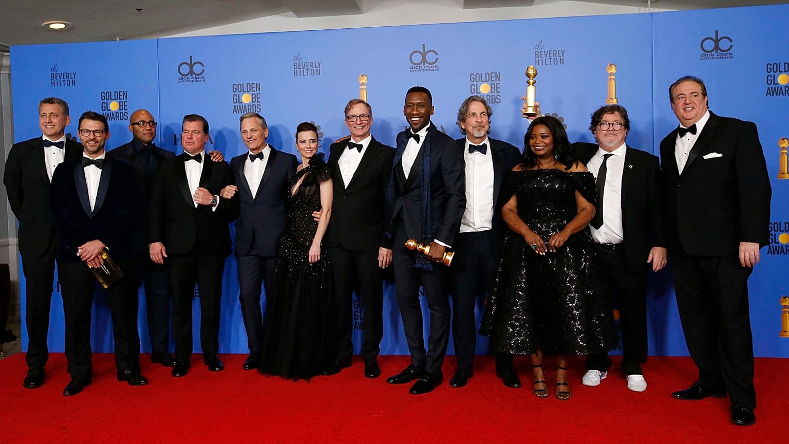 76th Golden Globe Awards - The cast and crew of "Green Book"