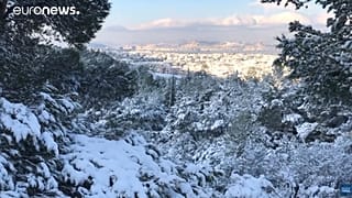 Χιόνια στην Αθήνα με τη ματιά του euronews