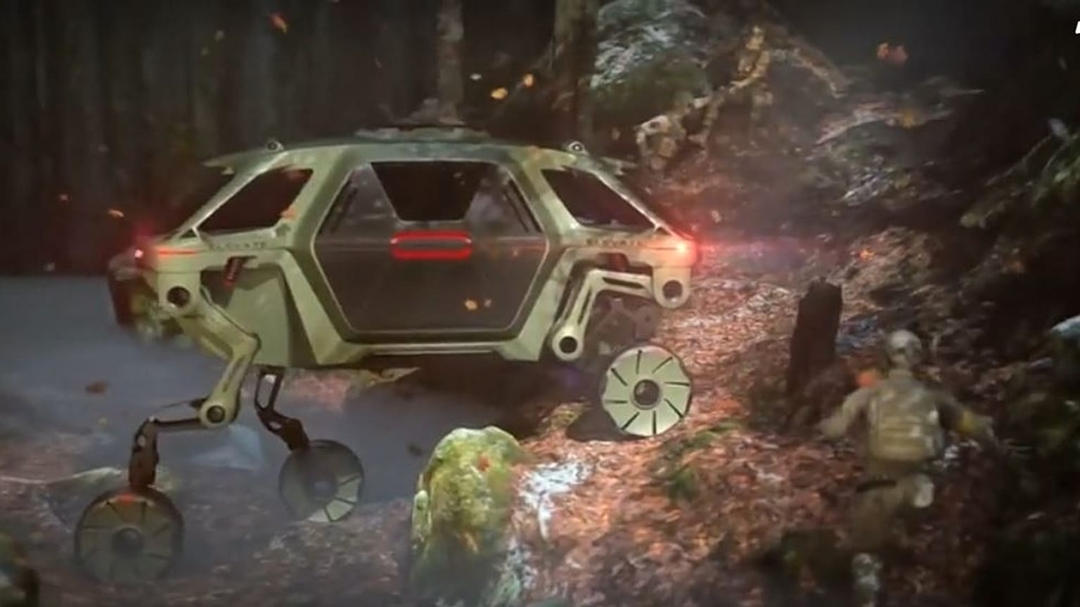 Take a stroll into the future with this walking car