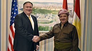 دیدار مایک پمپئو با مسعود بارزانی در اربیل