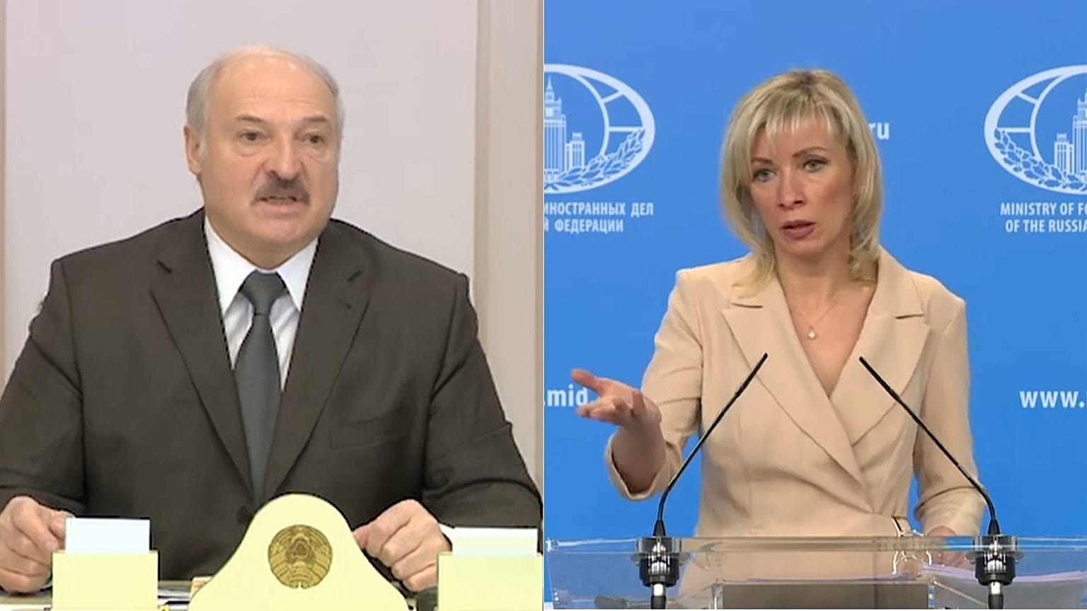 Лукашенко угрожает, Захарова успокаивает