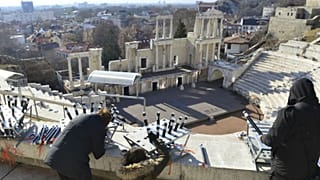 The 2nd century AD amphitheatre, built during the reign of Emperor Trajan