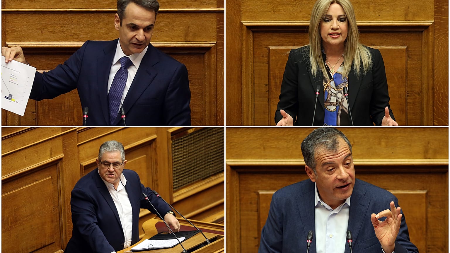 Αντιπολίτευση: «Σκηνοθετημένο διαζύγιο» και «Καμμένοι των Πρεσπών» 