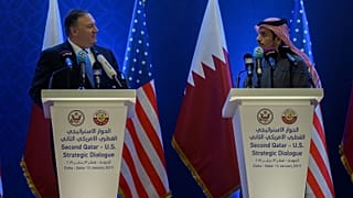ABD Dışişleri Bakanı Mike Pompeo / Katar Dışişleri Bakanı Muhammed el Sani 
