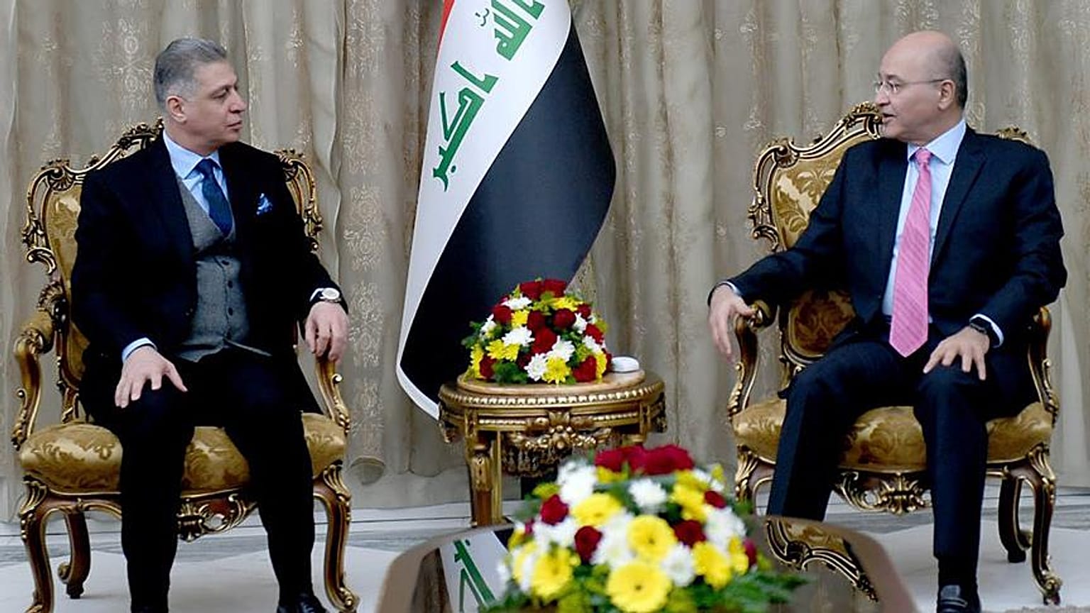 Irak Türkmen Cephesi Başkanı Erşet Salihi, Irak Cumhurbaşkanı Berhem Salih 