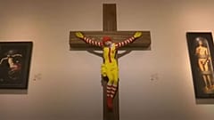 'McJesus' causes furore after artist had asked museum to remove the sculpture